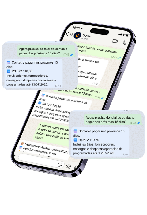 celular com conversa da u-ask
